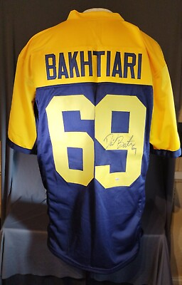#ad David Bakhtiari Signed Green Bay Packers Custom Football Jersey w COA