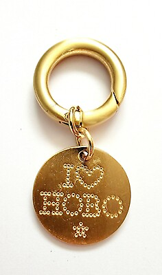 HOBO Keychain Vintage I Love Hobo Purse Charm Carabiner Clip Keyring Gift $24.00
