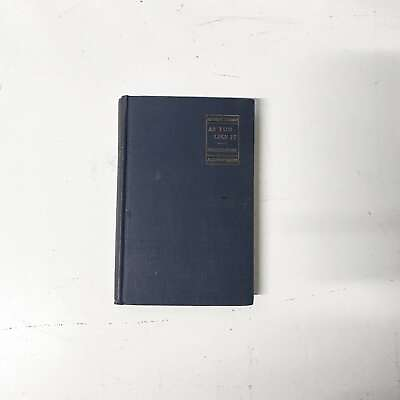 #ad As You Like it by William Shakespeare Rare 1922 Edition