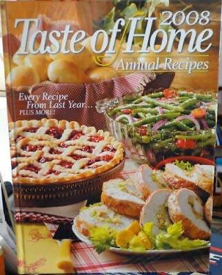 #ad Taste of Home Annual Recipes 2008 Hardcover By Michelle Bretl GOOD
