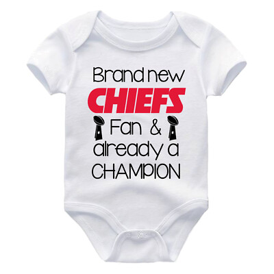 #ad Kansas City Chiefs Champions NFL Newborn Baby Shirt Bodysuit Patrick Mahomes Tee