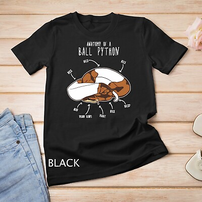 #ad Anatomy of a Piebald Ball Python Funny Reptile Snake Lover Unisex T shirt