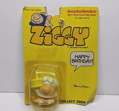 #ad Ziggy quot;HAPPY BIRTHDAY quot; PVC Figure Toy KNICKERBOCKER 1981 Vintage