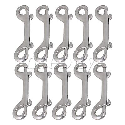 #ad 10Pcs Double Ended Bolt Snaps Hook Clips Holder 115mm for Linking Key