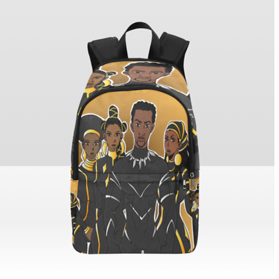 Heart Of Wakanda Personalized Backpack Backpack Gift For Cartoon Lovers $40.00