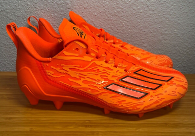 #ad Adidas Adizero 12.0 Poison Football Cleats Men#x27;s Sizes Solar Orange Black IG7211