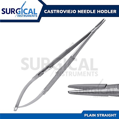 #ad Castroviejo Needle Holder Surgical Dental Instrument 7quot; Plain Straight German Gr