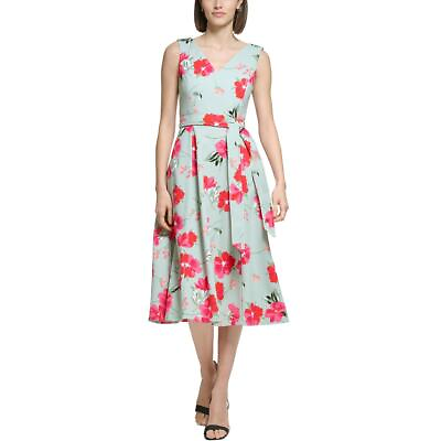 #ad Calvin Klein Womens Cocktail Midi Summer Fit amp; Flare Dress BHFO 2812
