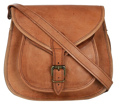 #ad Women New Premium Classic Brown Business Genuine Vintage Crossbody Messenger Bag