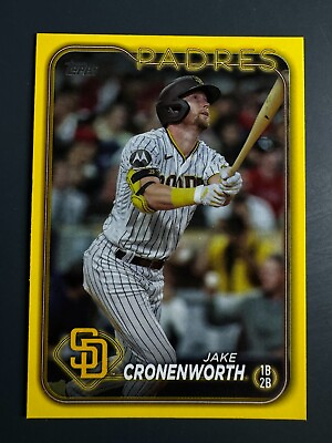 #ad Jake Cronenworth 2024 Topps Series 1 Yellow #237 Padres