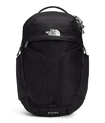 #ad #ad The North Face Surge Water Repellent Ripstop Backpack in Black Black