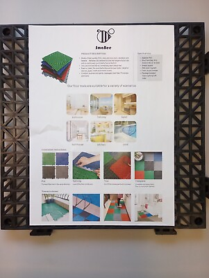 #ad 12PCS Interlocking Ergonomic PVC Floor Tiles No Slip Pool Bathroom Kitchen