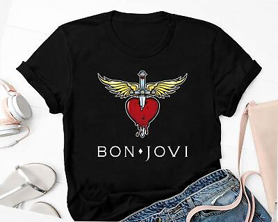 #ad Bon Jovi Band T shirt Bon Jovi 80s Vintage Shirt Bon Jovi Tour gift fans new