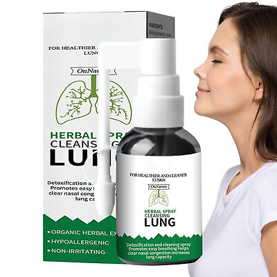 #ad 1 5Pcs Lung Detox Herbal Cleansing Spray for Lung ResiduumClear Nasal Congestion
