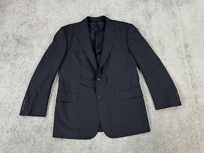 #ad Brooks Brothers Suit Jacket 42 R Navy Wool Brookscool Lightweight Designer Sport