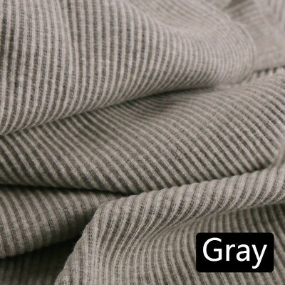 #ad Stretch Rib Knit Fabric Cotton Blend Underwear Dress Sweater Material 100×110cm