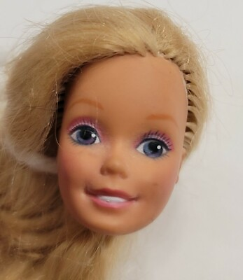 #ad BARBIE DOLL HEAD ONLY FOR REPLACEMENT OR OOAK SUPERSTAR ERA BLONDE CAUCASIAN