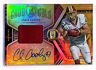 #ad 2021 Panini Gold Standard Good as Gold Chris Cooley #GGS 6 Relic Auto 7 25