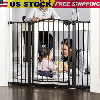 #ad Metal Baby Gate Safety Toddler Walk Thru Extra Wide Retractable Indoor Outdoor