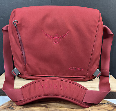 #ad Osprey Beta Port Red Courier Messenger Laptop Bag w Shoulder Strap