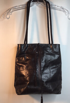 #ad Falor Brown leather Vintage Handbag
