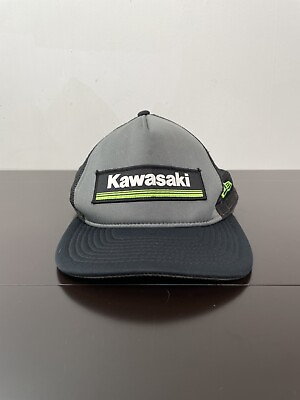 #ad Kawasaki Hat Adjustable Snapback New Era One Size Trucker Moto Dirtbike