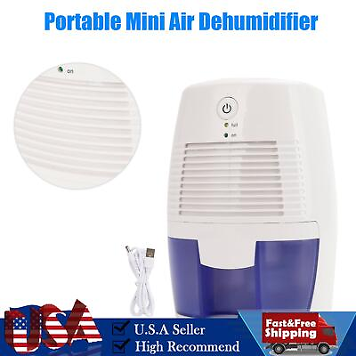 #ad 500ML Portable Mini Air Dehumidifier for Damp Mould Moisture in Home Ultra Quiet
