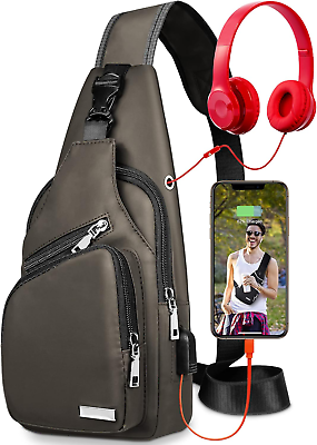 #ad Waterproof Sling Bag Crossbody Backpack for Men Women Sling Backpack Hiking Dayp