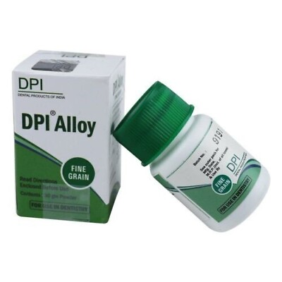#ad DPI Silver Amalgam Fine Grain Dental Filling Alloy 30 gms Bottle Fast Ship