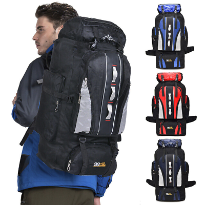 #ad Waterproof Camping Travel Backpack Daypack Outdoor Sport Hiking Rucksack Bag