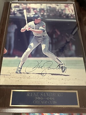 #ad ryan sandberg autograph baseball Photo And Frame.