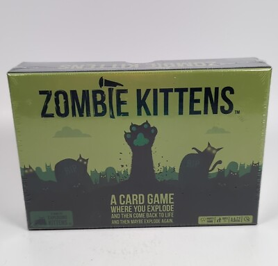 #ad Zombie Kittens Card Game by Exploding Kittens Party Game For 2 5 Players Ages 7