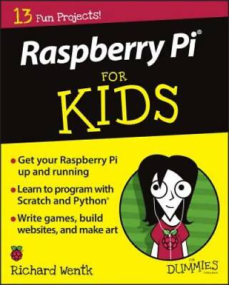 Raspberry Pi For Kids For Dummies Paperback By Wentk Richard GOOD $5.99