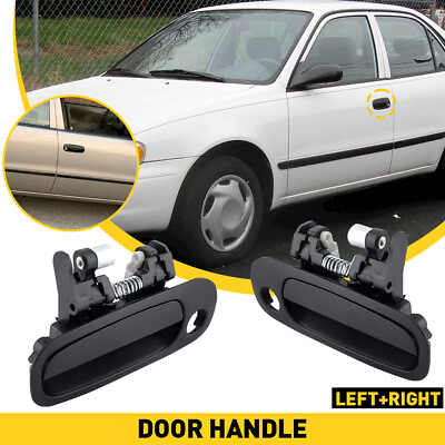 #ad 2x Door Handles outside Door Handle For Toyota Corolla 1998 02 Front Left Right