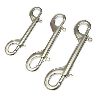 #ad Stainless Steel Snaps Bolt Clips Double Ended Hook for Diving Keychain