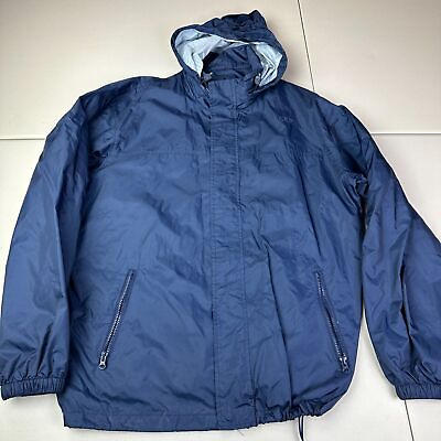 #ad Gap Full Zip Windbreaker Jacket Navy Blue Size XL Rain Jacket