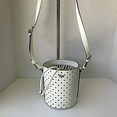 #ad BUCKET HANDBAG PERFORATED FAUX LEATHER
