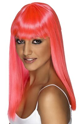 #ad Smiffys Glamourama Wig Neon Pink