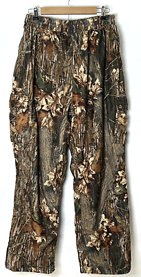 #ad Gamehide Mossy Oak Hush Hide Camouflage Cargo Hunting Pants XL Pull On 31 30