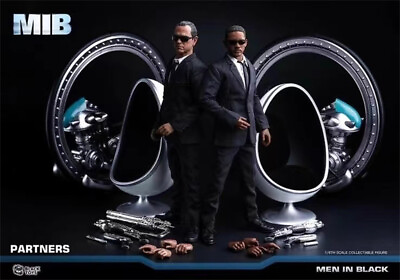#ad NEW 1 6 Black Toys Men in Black AGENT K amp; AGENT J Scale 2 Figures Model