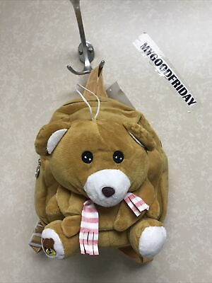 #ad Cute Plush Teddy Bear H7”x6”W and Backpack H9.5”x11”W *On Sale