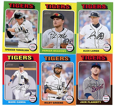 #ad 2024 TOPPS HERITAGE BASE TEAM SET DETROIT TIGERS GREENE QTY MEADOWS RC