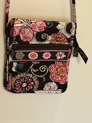 #ad Vera Bradley Floral Crossbody Bag Purse