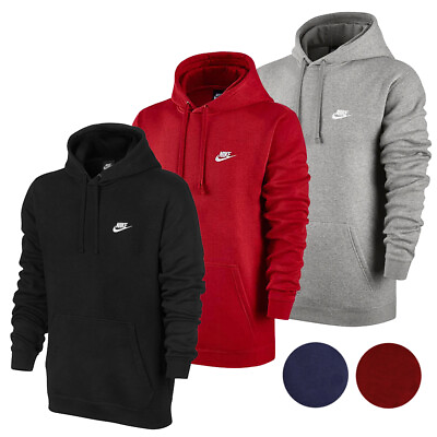 #ad Nike Men#x27;s Active Sportswear Long Sleeve Fleece Workout Gym Pullover Hoodie