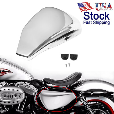 #ad Motorycle Chrome Left Side Battery Cover For Harley Sportster 1200 883 Custom US