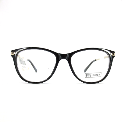#ad OTISGREY OG 7015 BK Gold Round Mens Eyeglasses Frames 50 17 135