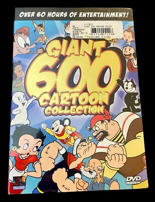 #ad Giant 600 Cartoon DVD Collection Set Sealed New