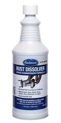 #ad Eastwood Reusable Rust Prevention Dissolver For Metal And Engine Parts 1 Quart