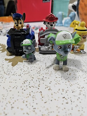 #ad Paw Patrol Figures Large Lot Of 5