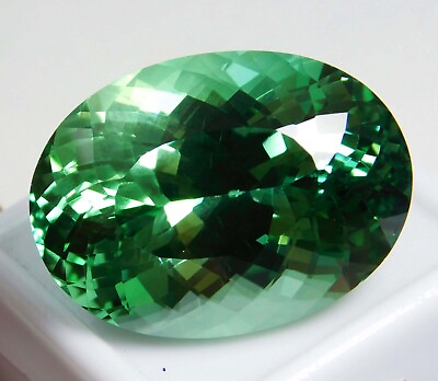 #ad Natural Grandidierite Green Oval Cut 55.00 Ct Rare Certified Loose Gems